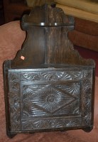 Lot 1326 - An early 20th century low relief carved oak...