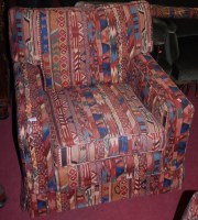 Lot 1333 - A pair of contemporary kelim type upholstered...