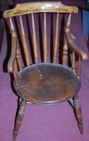 Lot 1335 - An early 20th century elmseat and beech...