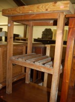 Lot 1360 - A modern pine butcher's block