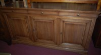 Lot 1361 - A contemporary cherrywood round cornered...