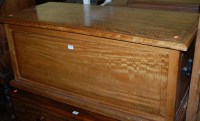 Lot 1362 - A contemporary Eastern hardwood hinge-top...