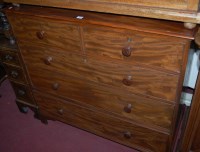 Lot 1363 - An early Victorian mahogany squarefront chest...