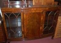Lot 1375 - A 1930s mahogany and walnut crossbanded...