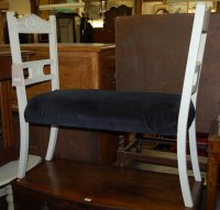 Lot 1376 - An adapted white painted Edwardian and...