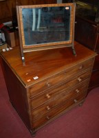 Lot 1394 - A 19th century mahogany two drawer chest...