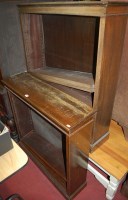 Lot 1400 - A pair of mahogany freestanding open...