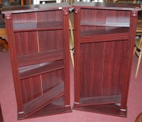 Lot 1264 - A pair of laminate freestanding open...