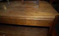 Lot 1308 - A large mahogany low coffee table