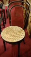 Lot 1331 - A set of four early 20th century bentwood cane...