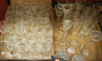 Lot 94 - Two boxes of miscellaneous glassware to...