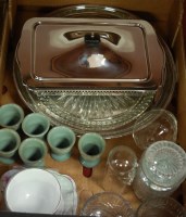 Lot 95 - A box of miscellaneous items to include silver...