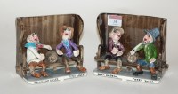 Lot 36 - A pair of Will Young pottery figures each...