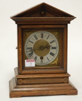 Lot 3 - A late 19th century continental oak cased...