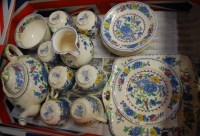 Lot 85 - A Masons ironstone part tea service in the...