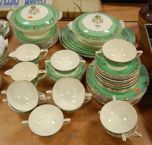 Lot 145 - A 1930s Mintons part dinner service in the...