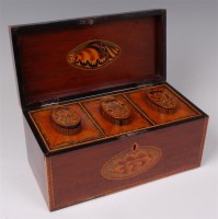 Lot 1303 - An early 19th century mahogany and inlaid...