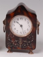 Lot 1498 - An Edwardian tortoiseshell and silver small...