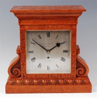 Lot 1509 - A late 19th century oak cased single fusee...