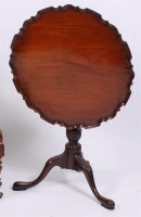 Lot 1579 - A circa 1900 walnut pedestal tripod table, in...