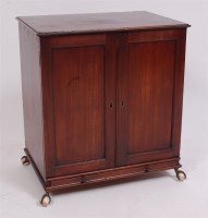 Lot 1593 - A 19th century mahogany table cabinet, having...