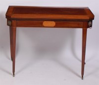 Lot 1596 - A Regency mahogany and satinwood crossbanded...