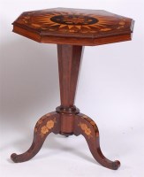 Lot 1539 - A 19th century rosewood and marquetry inlaid...