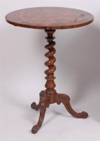 Lot 1551 - A Victorian rosewood and marquetry inlaid...