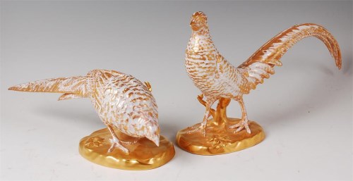 Lot 1077 - A pair of Vista Alegre of Portugal porcelain...