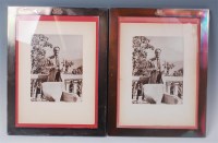 Lot 1132 - A pair of sterling silver plain photograph...