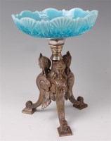 Lot 1143 - An Egyptian Revival silver plated table...
