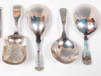 Lot 1168 - An early 19th century silver caddy spoon,...