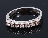 Lot 1265 - A contemporary 18ct white gold and diamond...