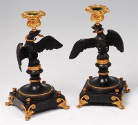 Lot 1353 - A pair of late 19th century French bronze and...