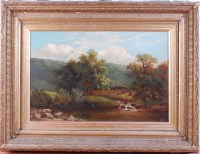 Lot 1446 - 19th century English school - Extensive river...