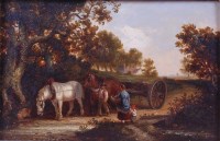 Lot 1461 - Thomas Smythe (1825-1907) - Family with horses...