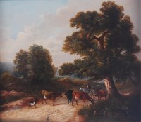 Lot 1472 - F Brown (19th century) - Figures and livestock...