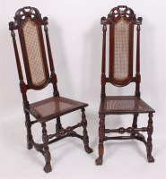 Lot 1558 - A pair of late 17th century Dutch walnut...