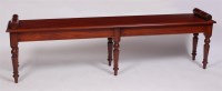 Lot 1559 - A Victorian style mahogany window seat, of...