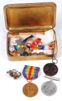 Lot 425 - A Princess Mary Christmas tin and contents to...