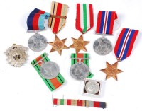 Lot 441 - A collection of WW II medals to include...