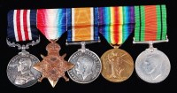 Lot 464 - A Great War group of four to include Military...