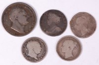 Lot 8 - Great Britain, mixed lot of 5 silver coins to...
