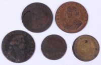 Lot 36 - Collection of 5 various tokens to include;...