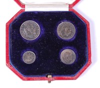 Lot 38 - Great Britain, 1903 maundy money 4-coin set,...