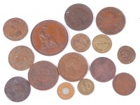 Lot 58 - Fifteen various 17th century and later tokens...