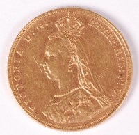 Lot 113 - Great Britain, 1887 gold full sovereign, Queen...
