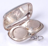 Lot 135 - A circa 1900 silver double sovereign case,...