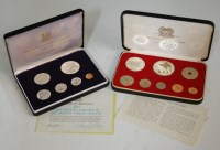 Lot 143 - Cased 1975 First Coinage of Papua New Guinea 8-...