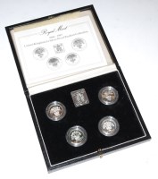 Lot 149 - Great Britain, cased 1984-1987 silver proof...